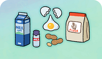 代表的な食物アレルゲン